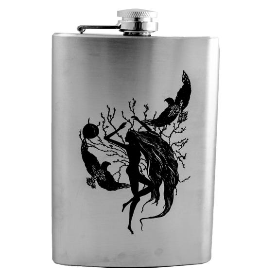 8oz Whispering winds Stainless Steel Flask 8oz Whispering winds Stainless Steel Flask