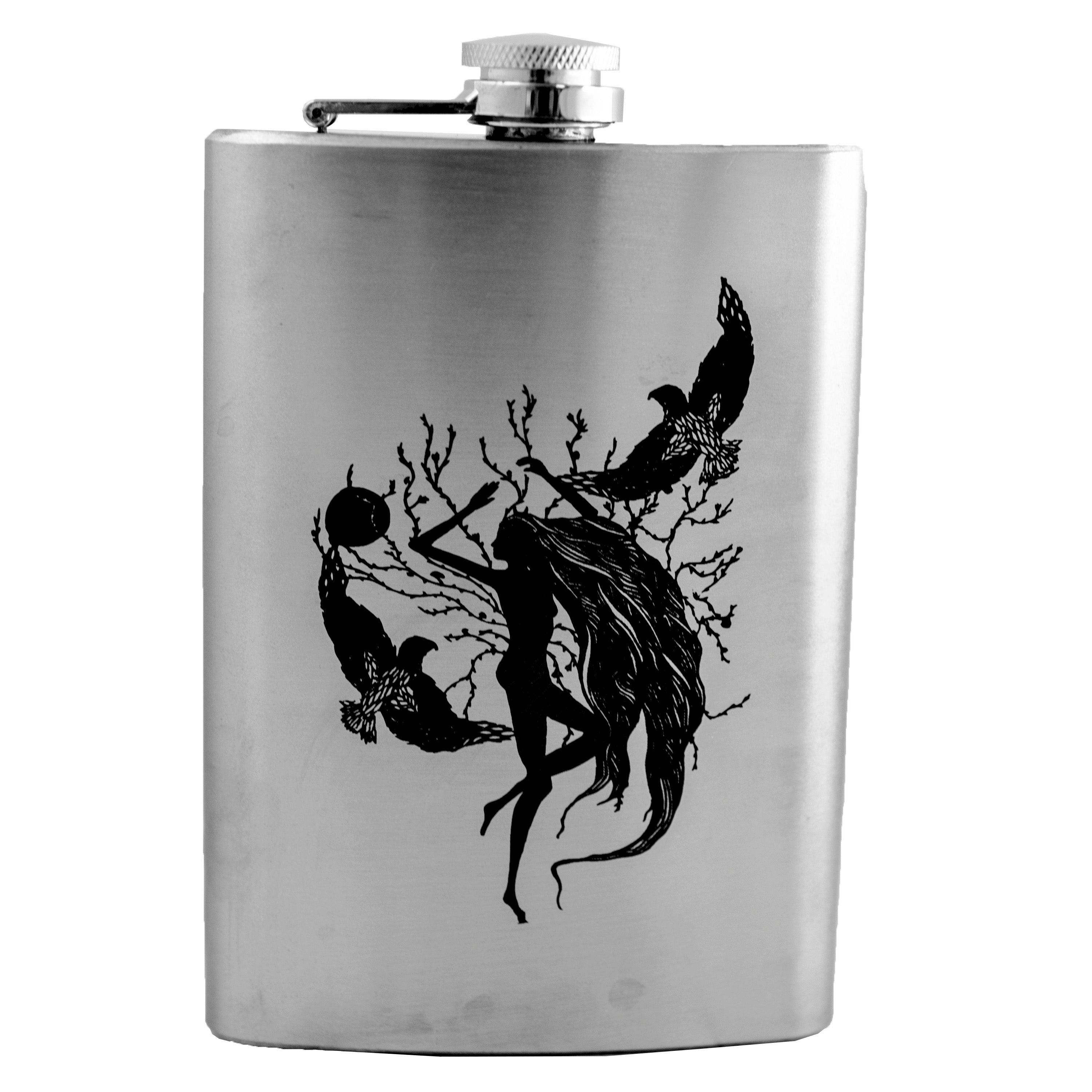 8oz Whispering winds Stainless Steel Flask 8oz Whispering winds Stainless Steel Flask