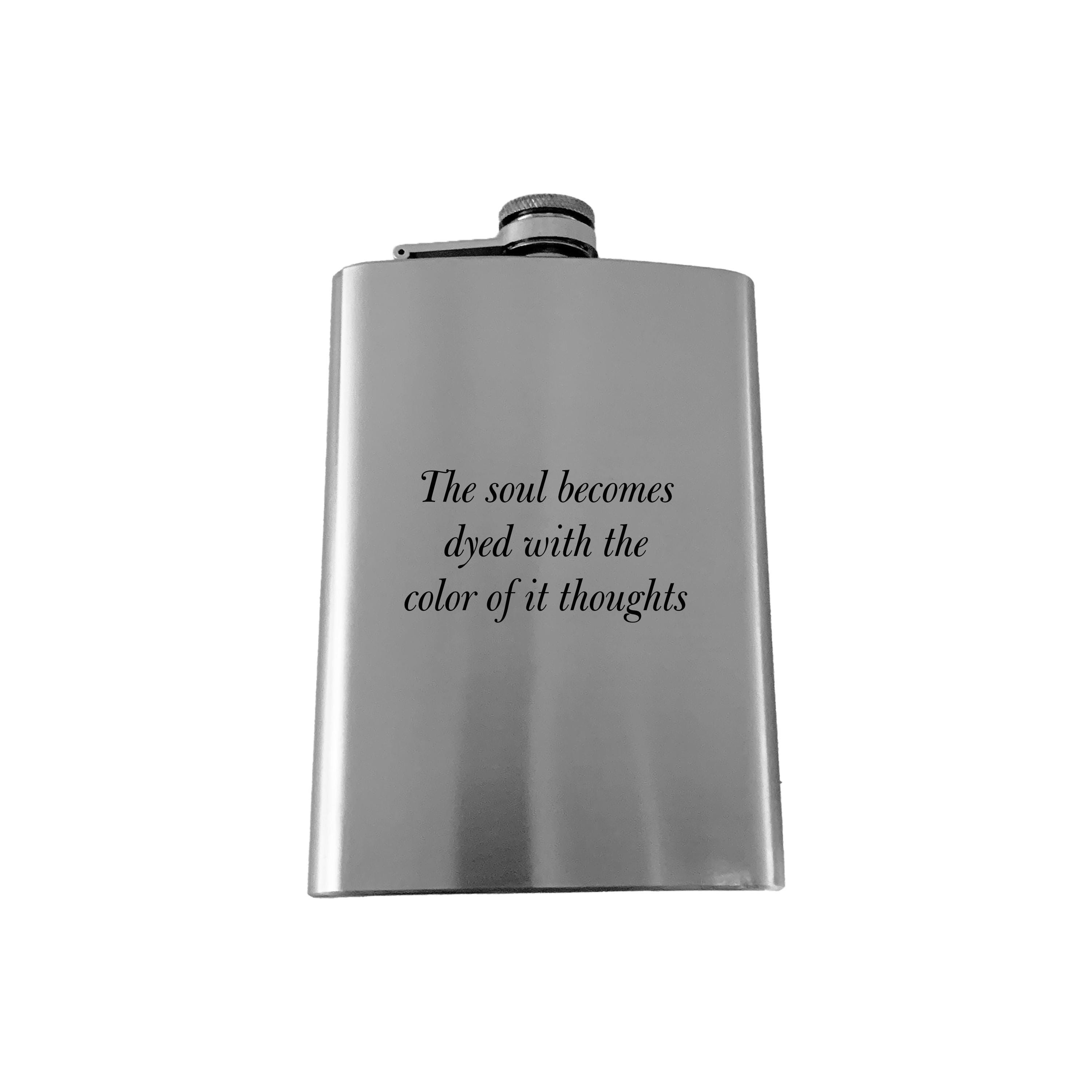 8oz The Soul Becomes Dyed Marcus Aurelius - SS Flask 8oz The Soul Becomes Dyed Marcus Aurelius - SS Flask