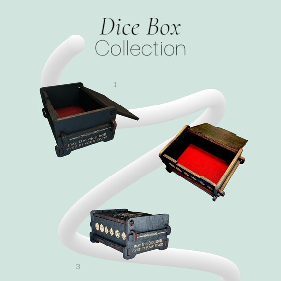 Dice Box - Black - Its Not a Phase - 6x4x3 Dice Box - Black - Its Not a Phase - 6x4x3