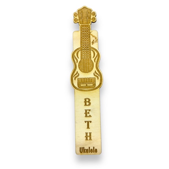 Bookmark - PERSONALIZED Acoustic Guitar - birch wood Bookmark - PERSONALIZED Acoustic Guitar - birch wood