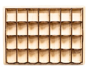 28 Slot Miniature Display Kit for Collectibles (Assembly Required)