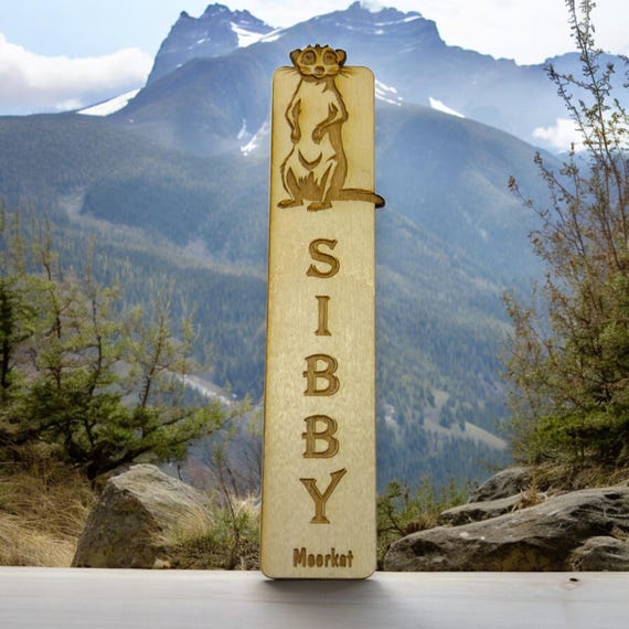 Bookmark - PERSONALIZED MeerKat - Birch wood Bookmark - PERSONALIZED MeerKat - Birch wood