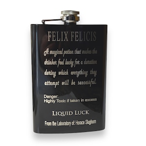 8oz BLACK Felix Felicis black flask 8oz BLACK Felix Felicis black flask