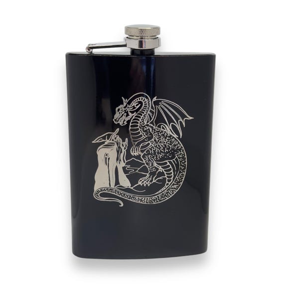 8oz Wizard and Dragon Stainless Steel flask 8oz Wizard and Dragon Stainless Steel flask