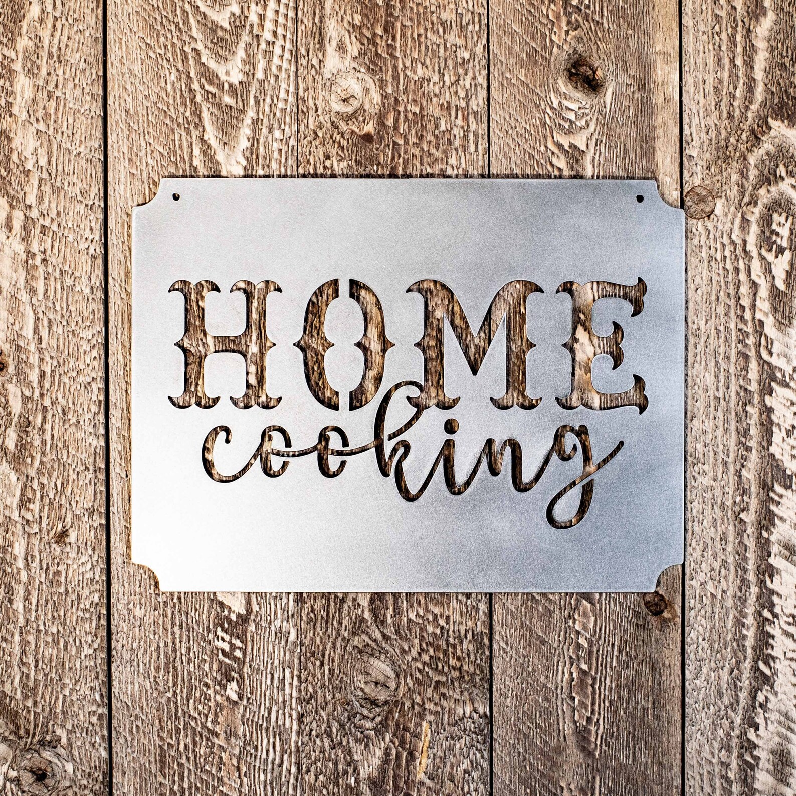 Home Cooking Metal Sign 14x11in Etsy
