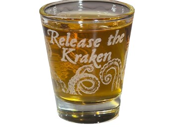 2oz Release the Kraken Shotglass LASER 2oz Release the Kraken Shotglass LASER