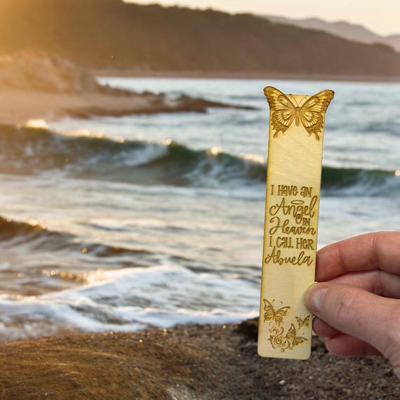 Bookmark - I have an angel in heaven I call her Abuela - Birch wood Bookmark - I have an angel in heaven I call her Abuela - Birch wood
