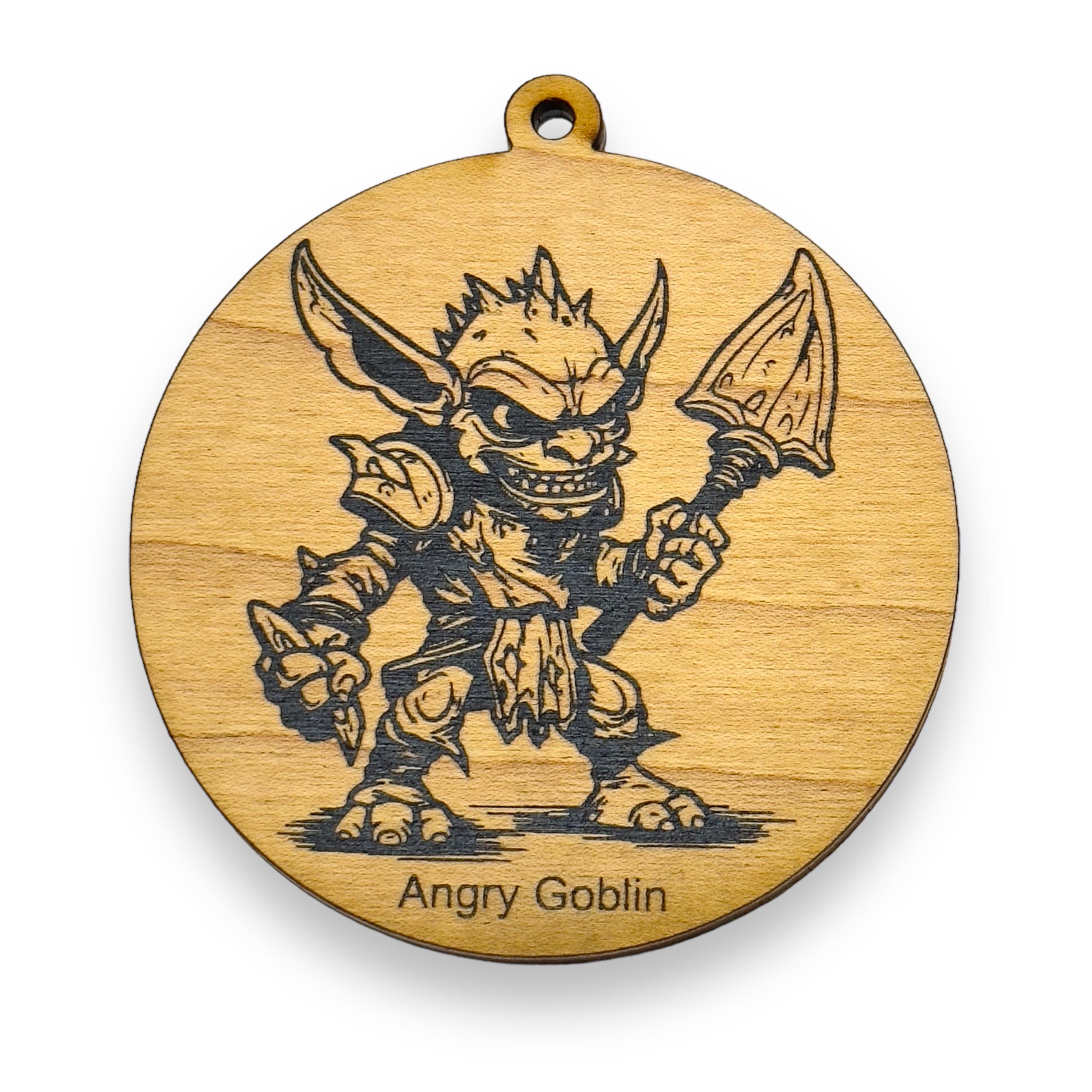 Ornament - Black - Angry Goblin Ornament - Black - Angry Goblin