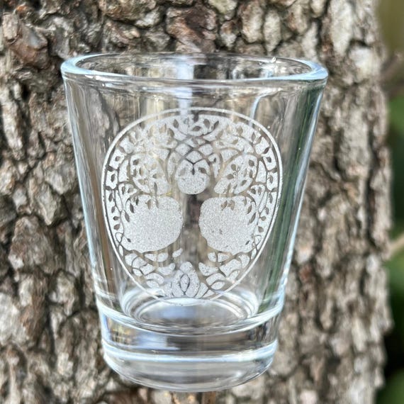 2oz Celtic Tree of Life Shotglass LASER 2oz Celtic Tree of Life Shotglass LASER