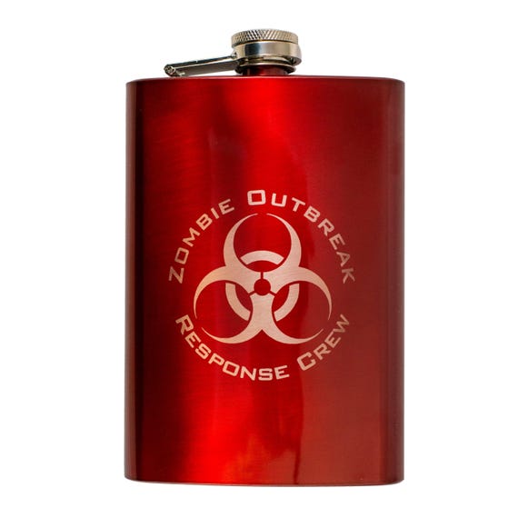 8oz RED Zombie Flask 8oz RED Zombie Flask