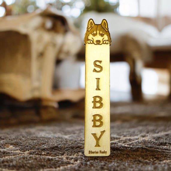 Bookmark - Siberian Husky Dog - Birch wood Bookmark - Siberian Husky Dog - Birch wood