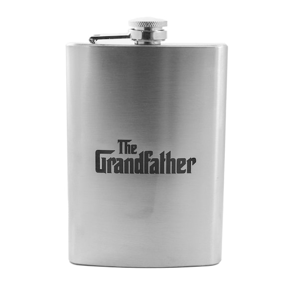 8oz BLACK Grandfather Flask 8oz BLACK Grandfather Flask