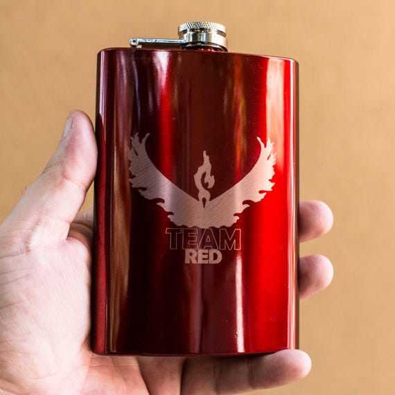 8oz RED Team Red Flask 8oz RED Team Red Flask