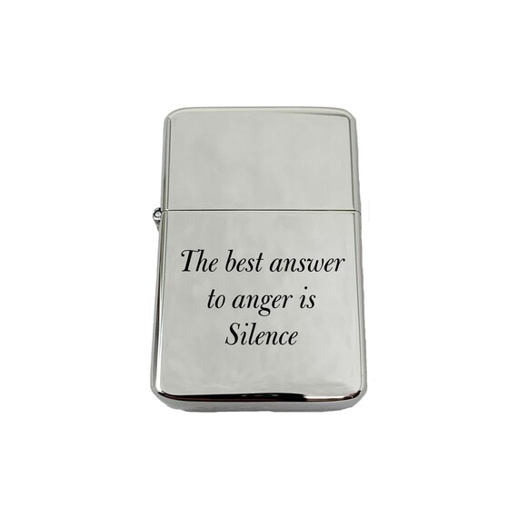 8oz The Best answer to anger is Silence Marcus Aurelius SS Flask 8oz The Best answer to anger is Silence Marcus Aurelius SS Flask