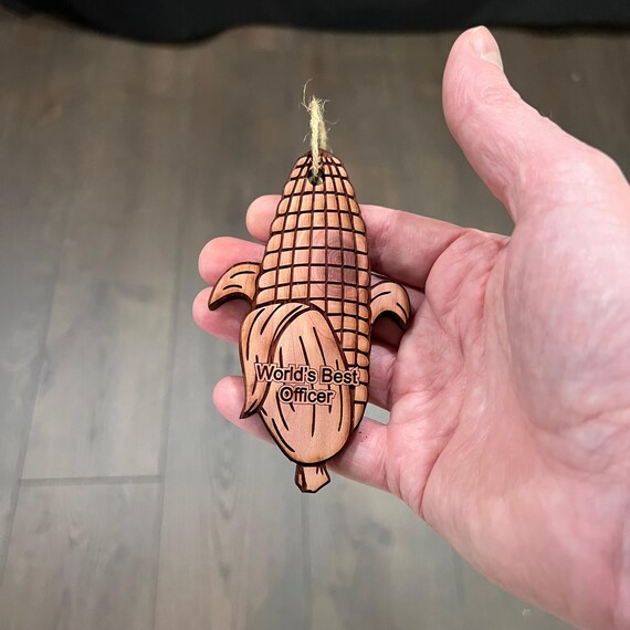 Corn on the cob - Cedar Ornament Corn on the cob - Cedar Ornament