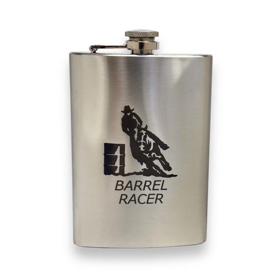 8oz Barrel Racer Stainless Steel Flask 8oz Barrel Racer Stainless Steel Flask