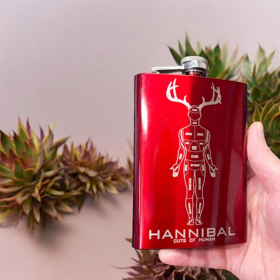 8oz RED Hannibal Flask 8oz RED Hannibal Flask