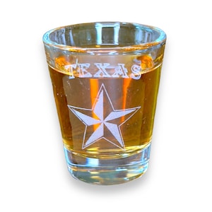 Vaso de chupito Texas Star de 2 oz
