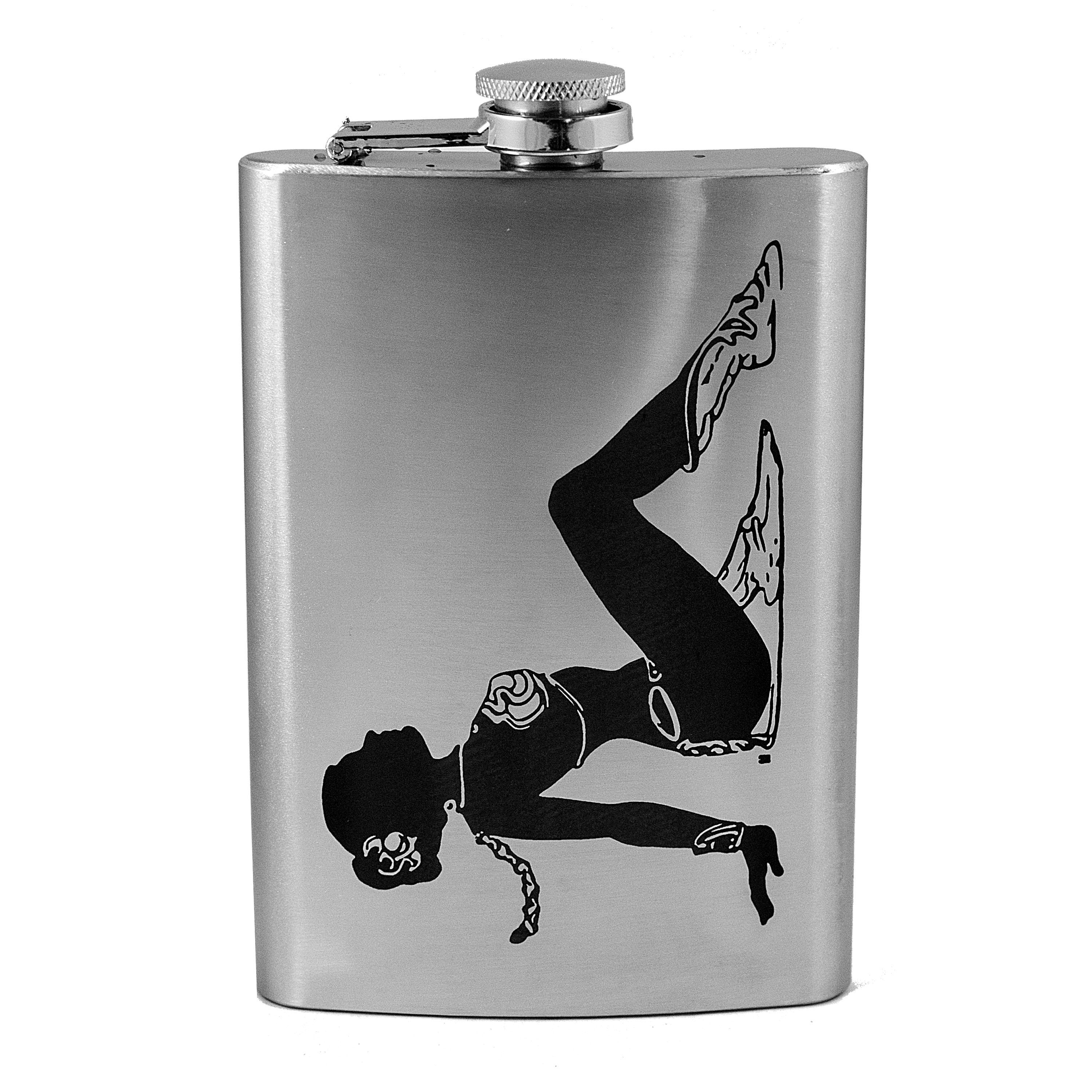 8oz Sci-fi Mudflap Girl Stainless Steel Flask 8oz Sci-fi Mudflap Girl Stainless Steel Flask