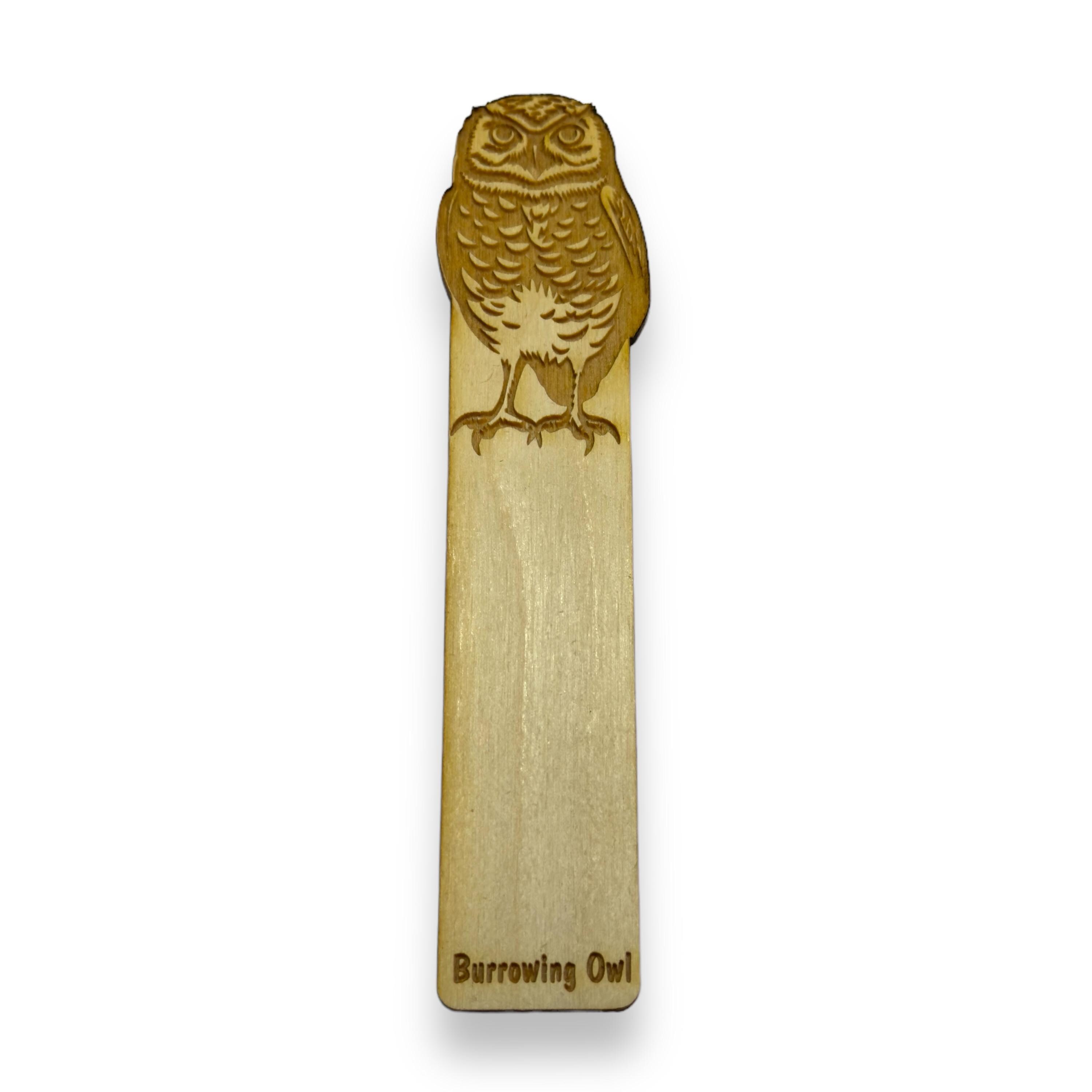 Bookmark - PERSONALIZED Burrowing Owl - Birch wood Bookmark - PERSONALIZED Burrowing Owl - Birch wood