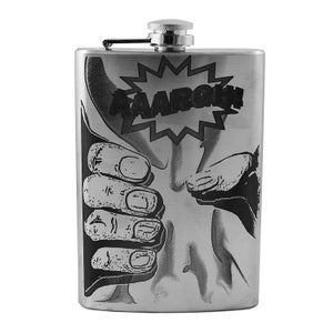 8oz AAARGH!- Stainless Steel Flask