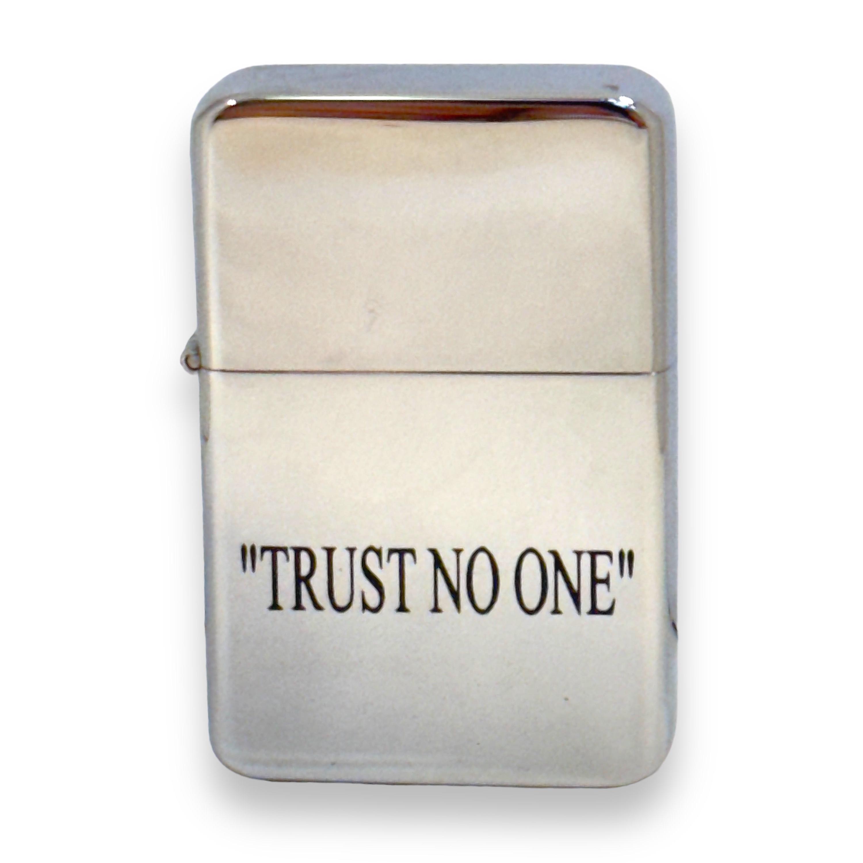 Lighter - TRUST NO ONE Chrome - Etsy