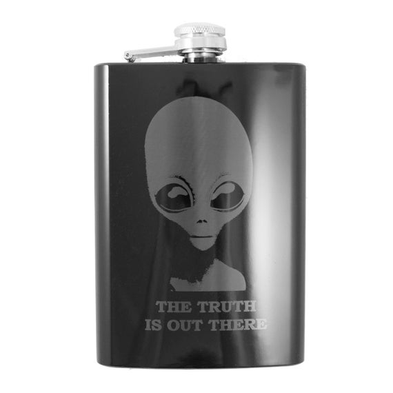 8oz The Truth is Out There Stainless Steel Flask 8oz The Truth is Out There Stainless Steel Flask