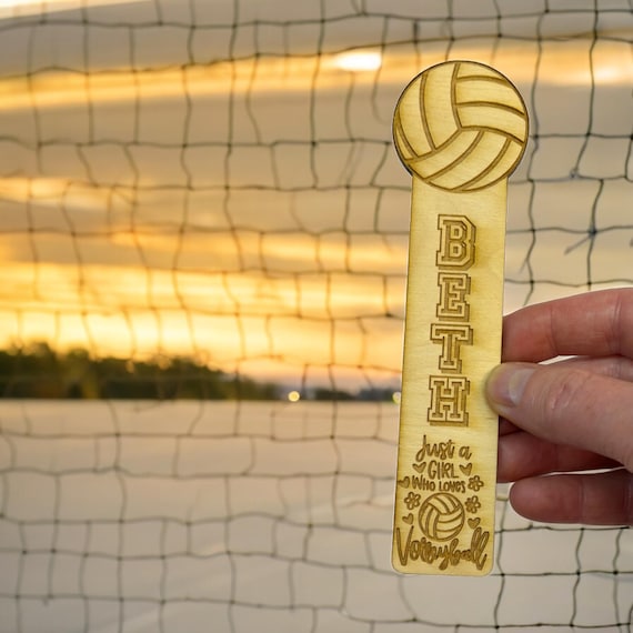Bookmark - PERSONALIZED Just a girl who loves volleyball - Birch wood Bookmark - PERSONALIZED Just a girl who loves volleyball - Birch wood