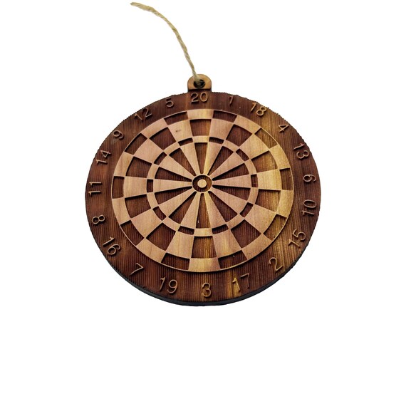 Dart Board - Cedar Ornament Dart Board - Cedar Ornament