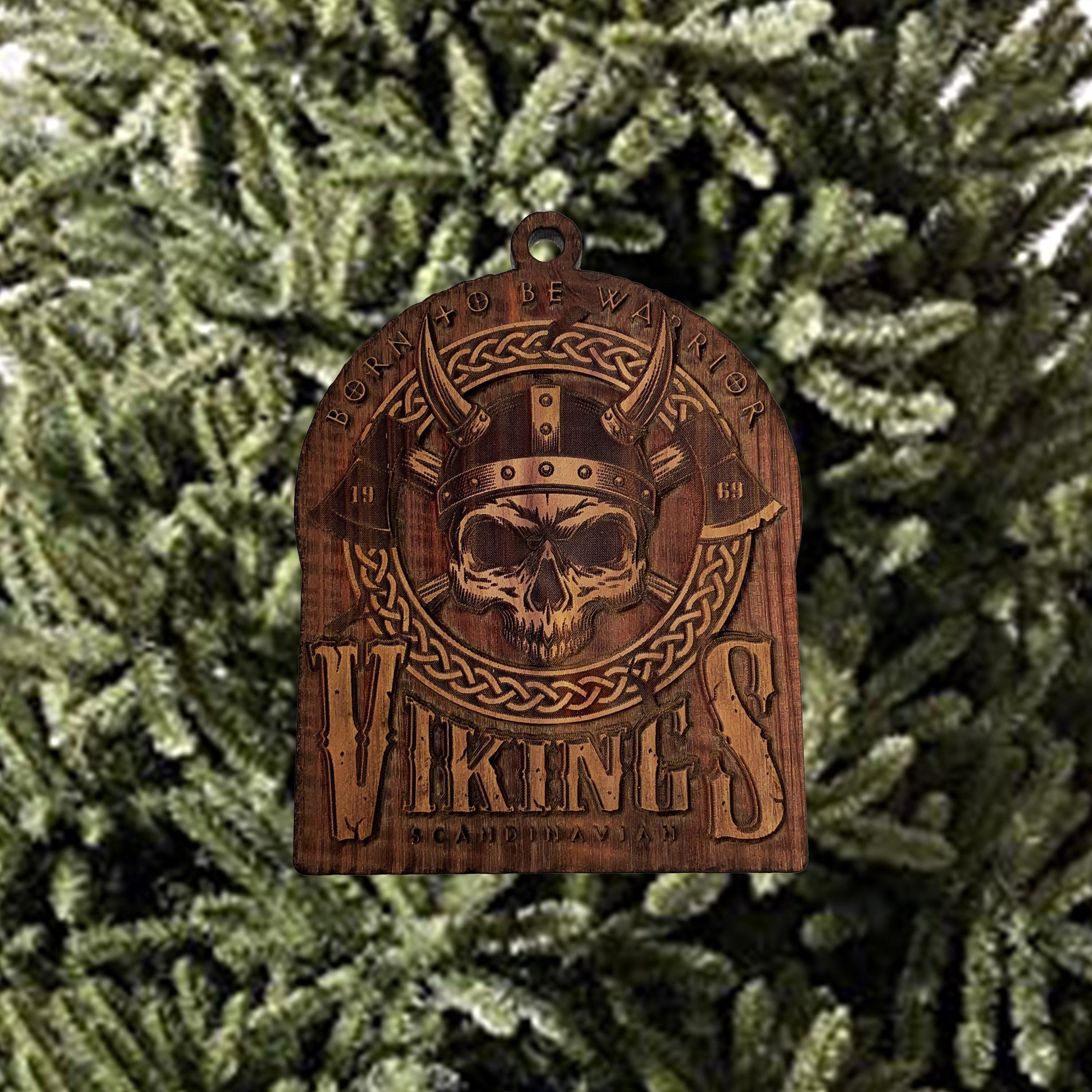 Born To Be Viking - Raw Cedar Ornament Born To Be Viking - Raw Cedar Ornament