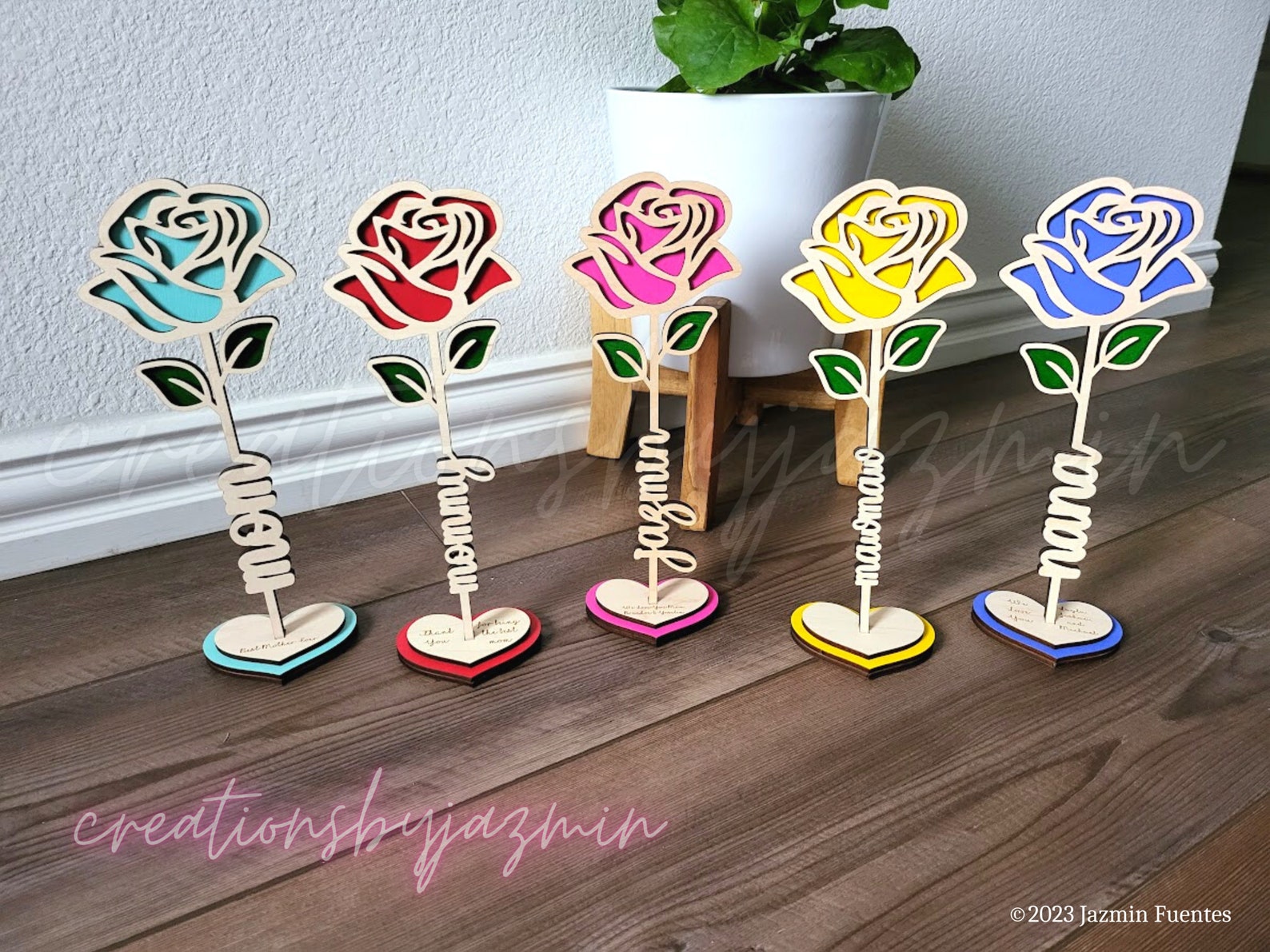 Mother's Day Rose Flower Gift for Mom Personalized Rose Etsy