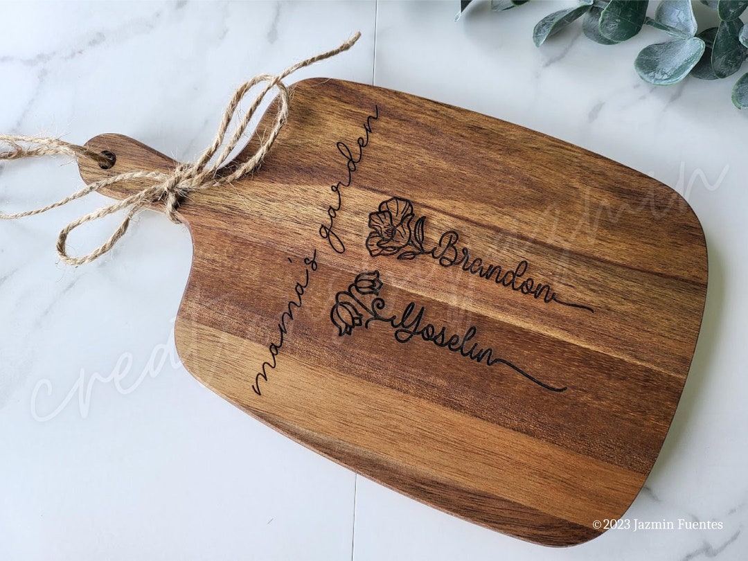 Personalized Mother's Cutting Board Mother's Day Etsy