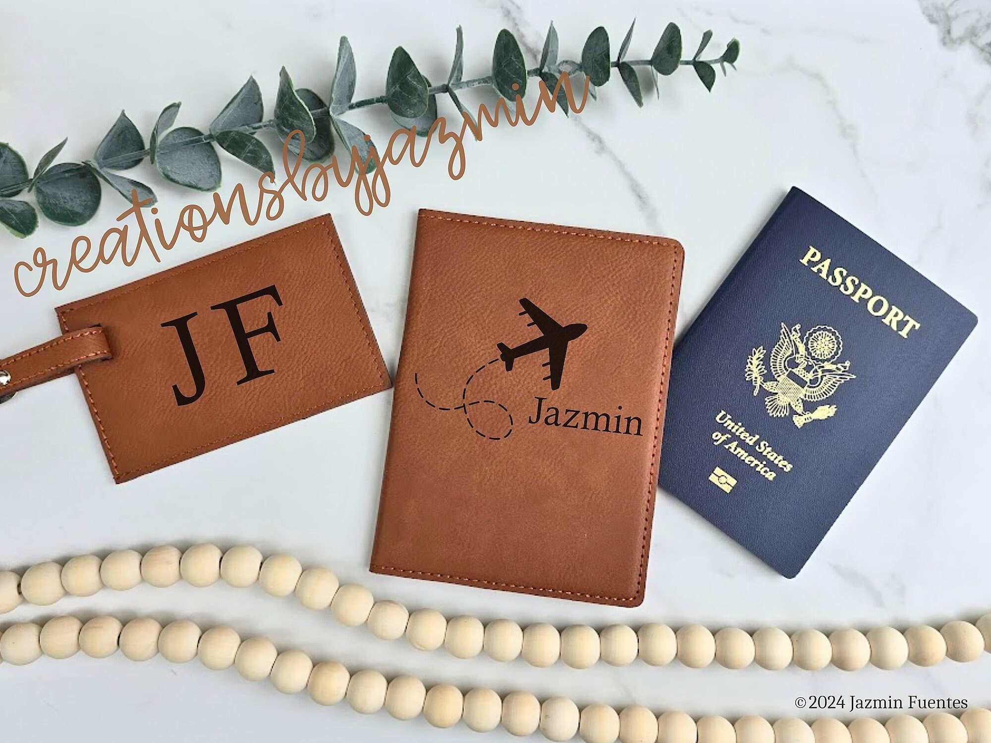 Passport Holder and Luggage Tag - Etsy