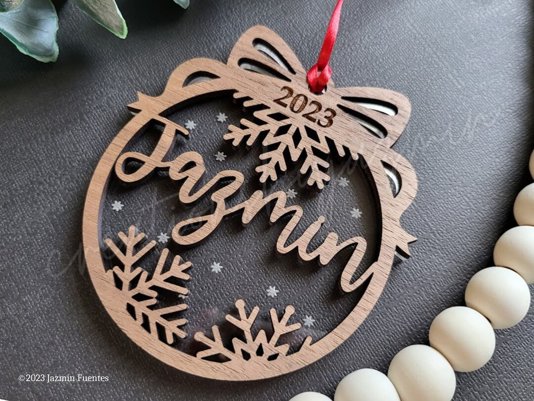 Personalized Name 2024 Christmas Ornament, Custom Holiday Ornament Etsy