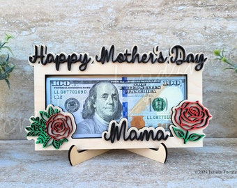 Mother's Day Money Gift, Mom Money Cash Holder, Money Holder Gift for Mother, Mom Cash Gift, Personalized Money Mother's Day Gift
