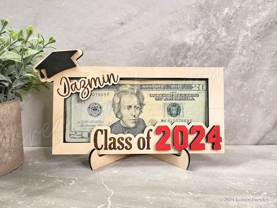 2026 Graduation Gift, Personalized Money Holder, Cash Holder, Gift for Graduate, High School, College, University