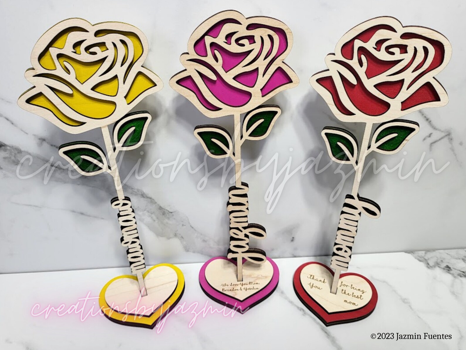 Mother's Day Rose Flower Gift for Mom Personalized Rose Etsy