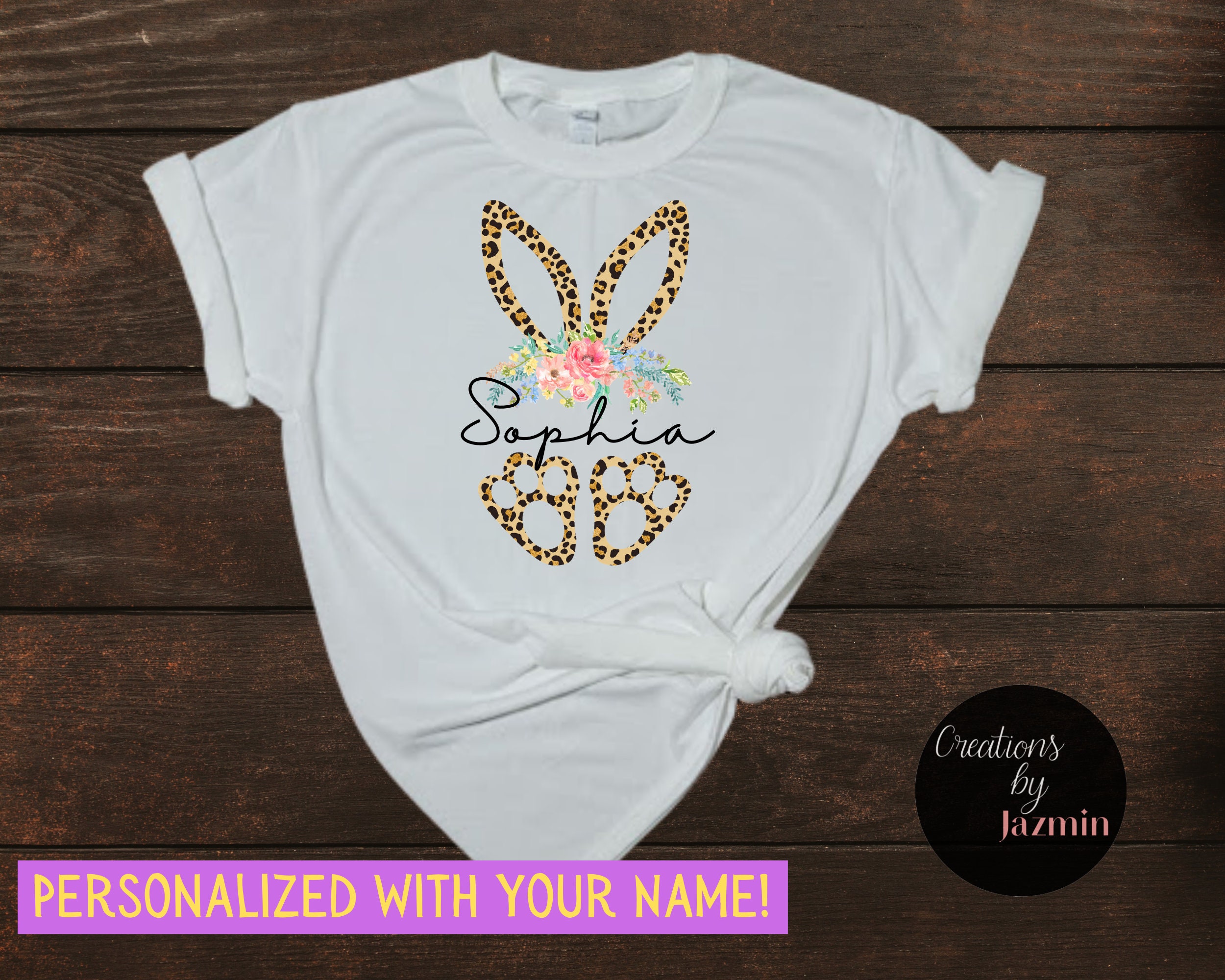 Personalized Easter Shirt Custom Easter Day Bunny TShirt Etsy