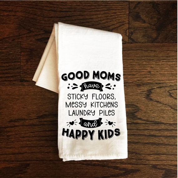 Flour Sack Towels Mothers Day Gift Housewarming Gift Funny Kitchen Towels  Birthday Gift for Her 