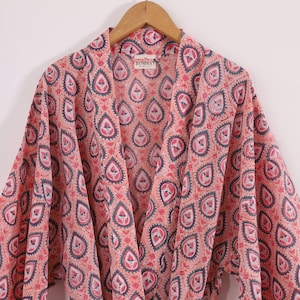 Cotton Kimono, Bath Robe, Dressing Gown, Bridesmaid Gift, Fairtrade