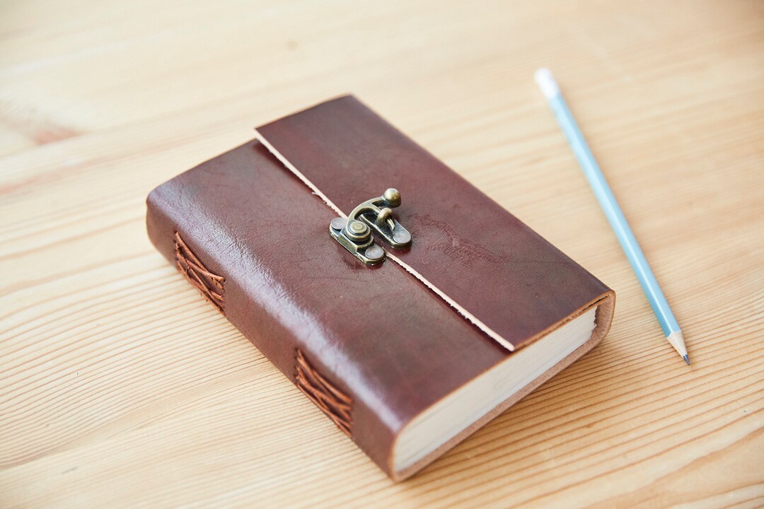Handmade Leather Journal: Fair Trade Travel Diary With Lock - Etsy UK