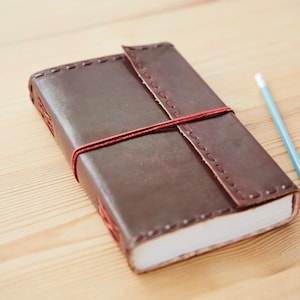 Handmade Leather Journal: Fair Trade Stitched Travel Diary