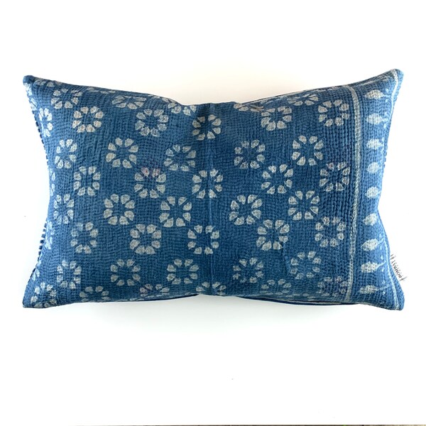 Sold Kantha Pllow Cover, ndan Boheman Kantha Cushon Cover
