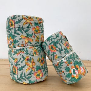 Adorable Block Print Baby Quilt - Handcrafted Nursery Bedding for Your Little Bundle of Joy