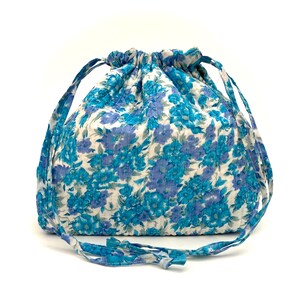 Bolsa de maquiagem grande Siri de seda vintage, bolsa de cosméticos, bolsa de projeto