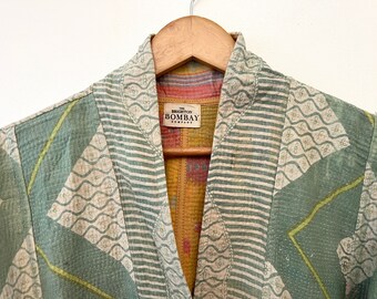 Vintage Kantha Jacket Vintage kantha Coat Womens jacket Patchwork jacket One of kind jacket
