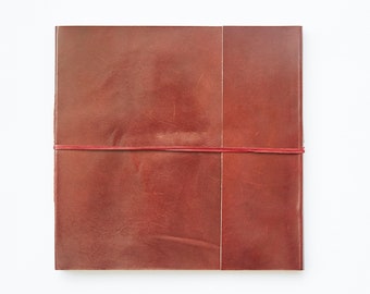 Fair Trade Square Plain Leather Photo Album Scrapbook 28 x 28 cm (11x11 in) Eco-friendly and Handmade