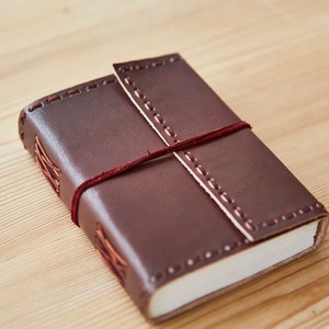 Fair Trade Medium Plain Leder Journal Notizbuch 11 x 16 cm Umweltfreundlich und handgefertigt