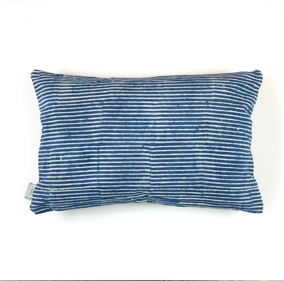 Natural Indigo Block Print Passport Bag Natural Indigo Block Print Passport Bag